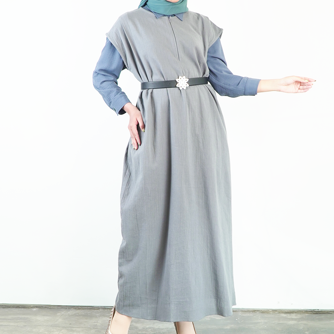 HANAMI DRESS /INNER - GRAY - L/XL
