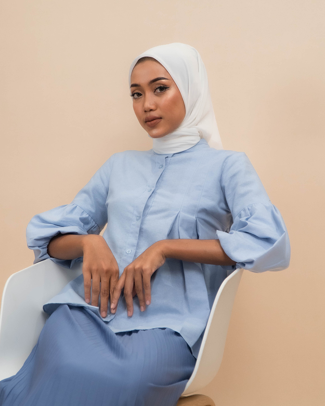 SALMA BLOUSE - BIRU - L/XL