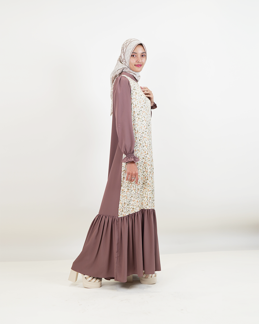 YUKHA DRESS - TAUPE - L/XL