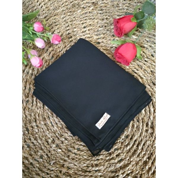 Pashmina | Square | Cadar by gerai aliyah Black Cadar