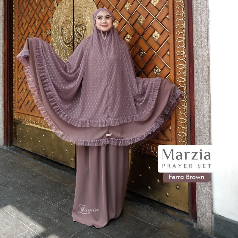 READY !!Marzia frayer set Fera brown Tanyakan stok