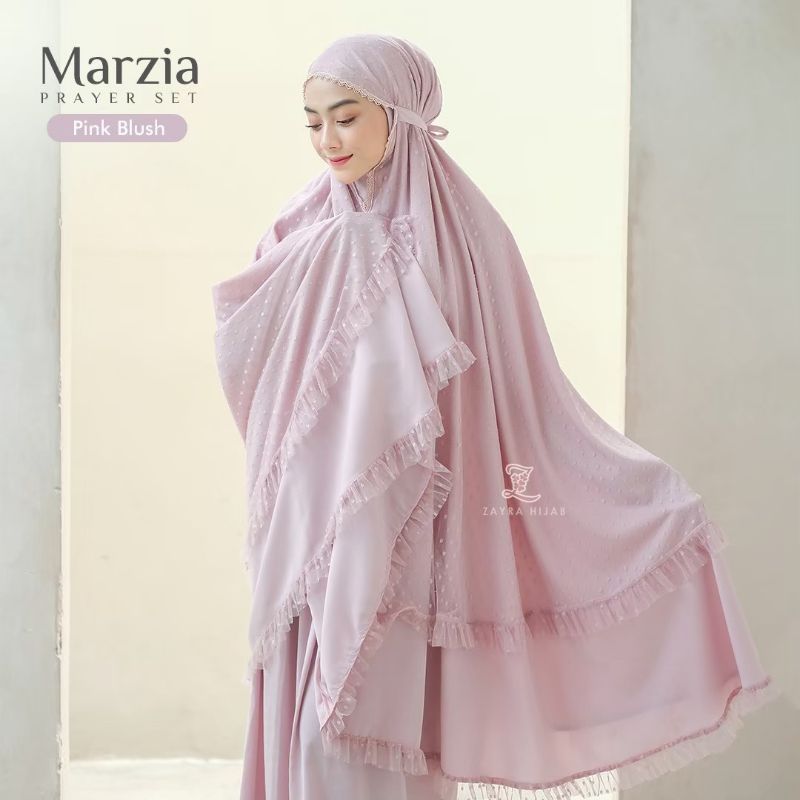 READY !!Marzia frayer set Pink blush Tanyakan stok