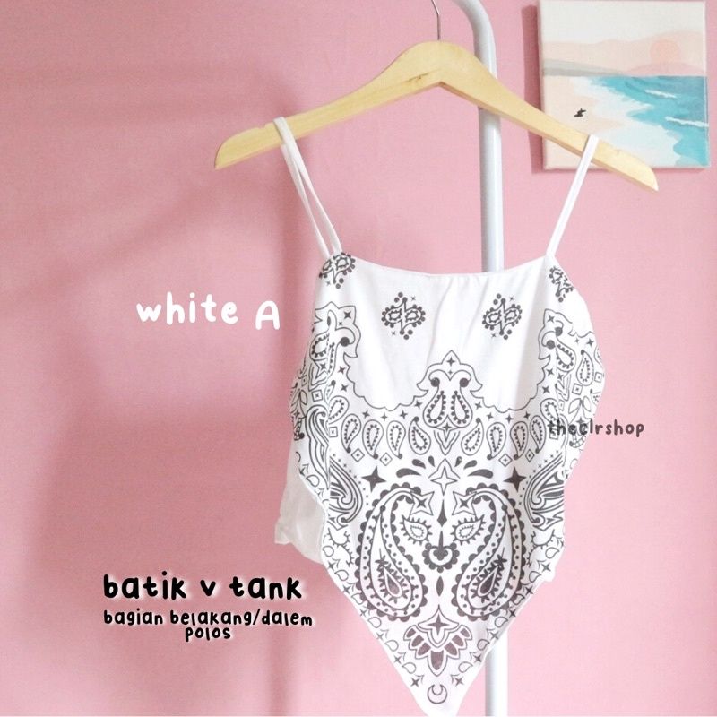 BATIK V TANKTOP White A