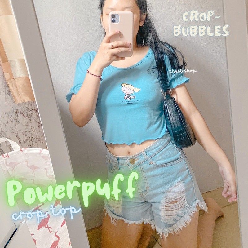 POWERPUFF CROP TOP CROP-BUBBLES
