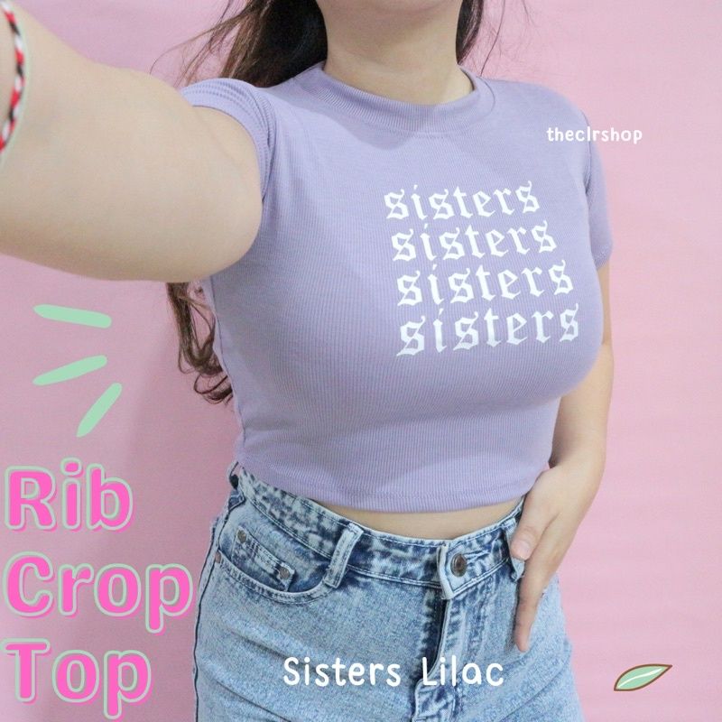 SISTERS RIB CROP TOP BY THECLRSHOP