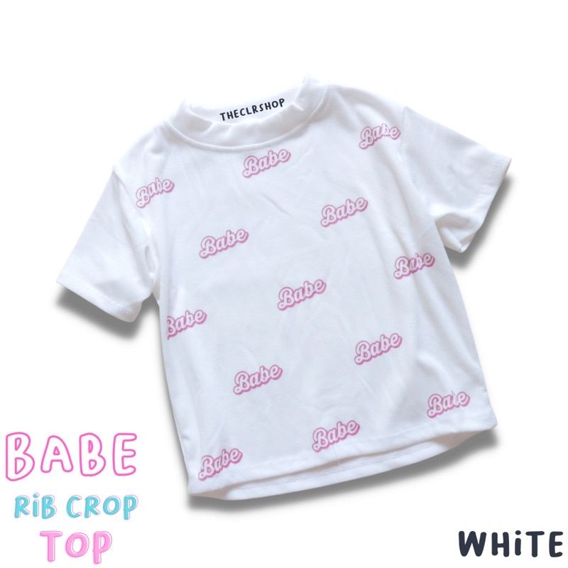 BABE RIB CROP TOP BY THECLRSHOP WHITE