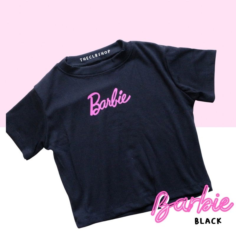 BARB*E RIB CROP TOP BY THECLRSHOP HITAM