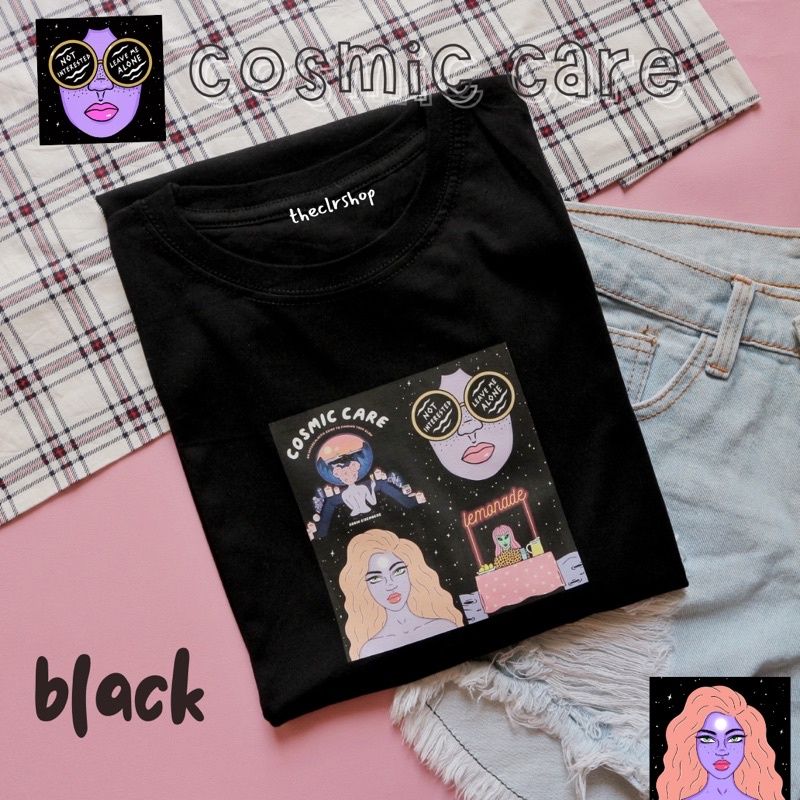 READY OVERSIZED TUMBLR TEE // KAOS OVERSIZED (LD RANDOM CEK DESKRIPSI) cosmic - black