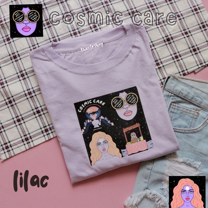 READY OVERSIZED TUMBLR TEE // KAOS OVERSIZED (LD RANDOM CEK DESKRIPSI) cosmic - lilac