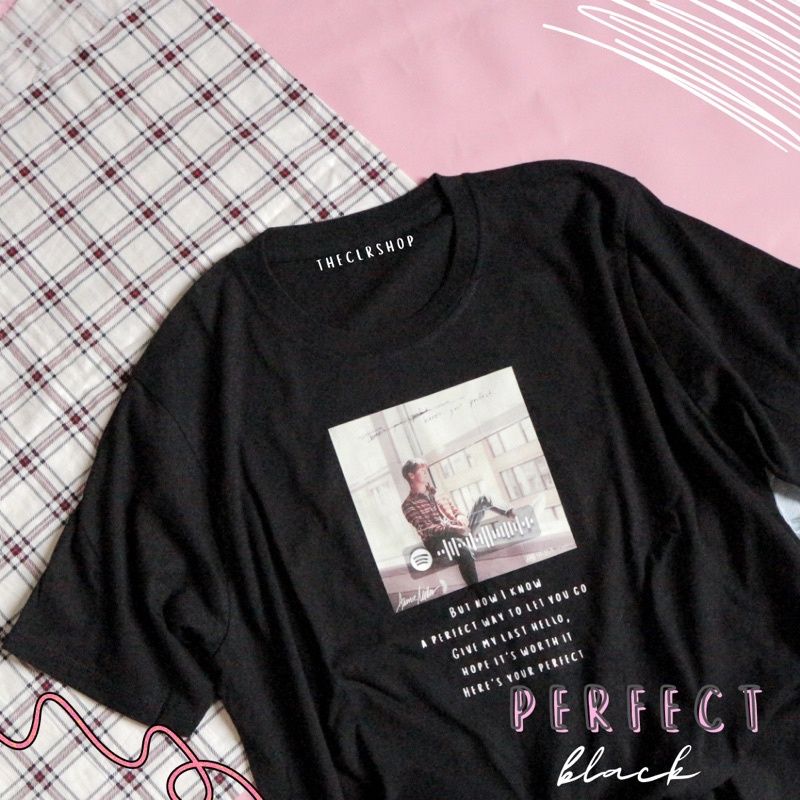 LYRICS OVERSIZE TEE [BARCODE BISA SCAN DI SPOTIFY] black-PERFECT