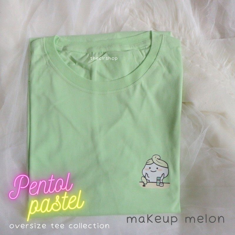 OVERSIZE TEE PENTOL PASTEL SERIES MAKEUP - MELON