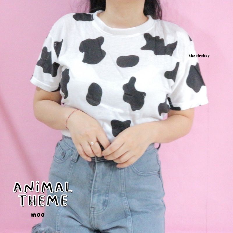 ANIMAL THEME TEE Moo