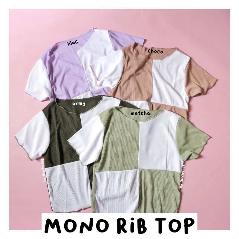 MONO RIB TOP / MONO TEE BY THECLRSHOP