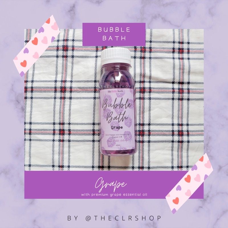 BUBBLE BATH // MANDI BUSA // BATH FOAM @THEBABEBATH (BACA DESKRIPSI) MIN ORDER 2 BOTOL Grape