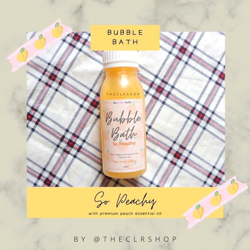 BUBBLE BATH // MANDI BUSA // BATH FOAM @THEBABEBATH (BACA DESKRIPSI) MIN ORDER 2 BOTOL So Peachy