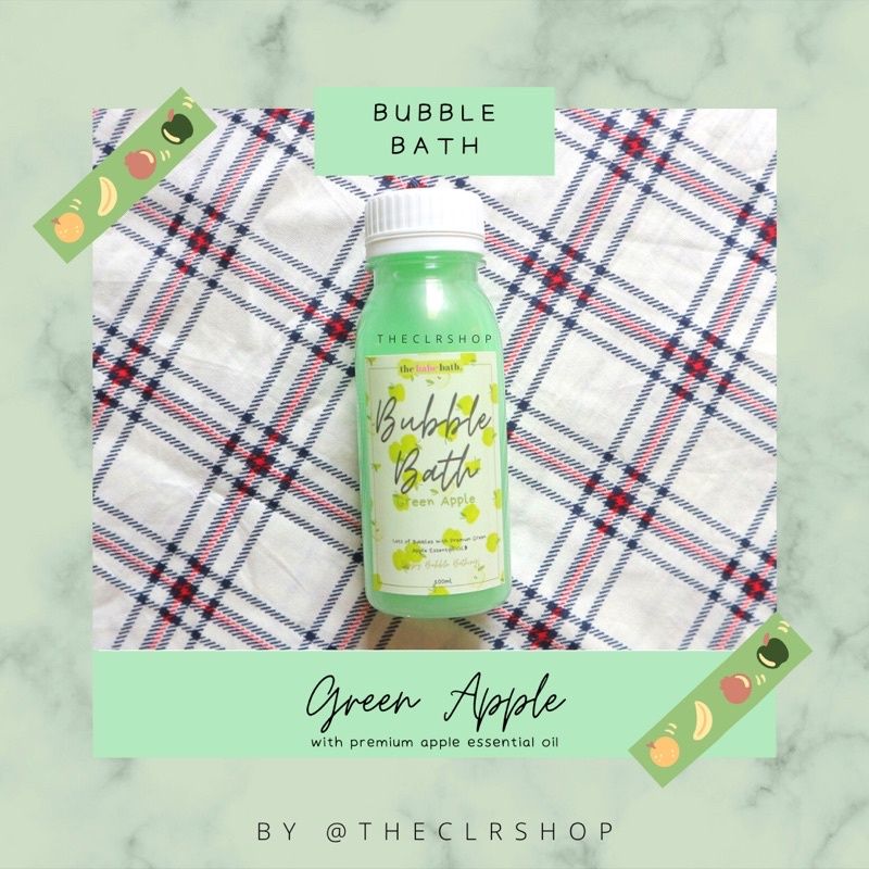 BUBBLE BATH // MANDI BUSA // BATH FOAM @THEBABEBATH (BACA DESKRIPSI) MIN ORDER 2 BOTOL Green Apple