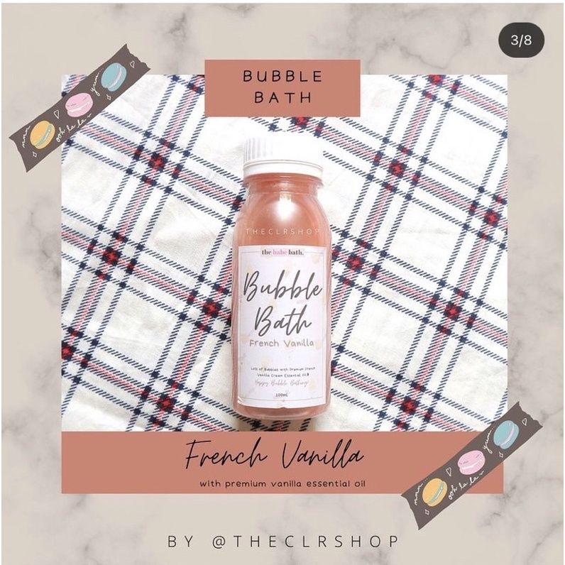 BUBBLE BATH // MANDI BUSA // BATH FOAM @THEBABEBATH (BACA DESKRIPSI) MIN ORDER 2 BOTOL French Vanilla