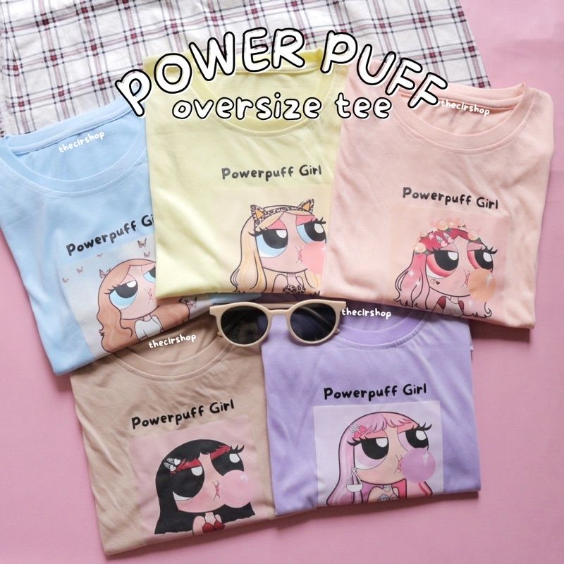 POWERPUFF OVERSIZE TEE PASTEL