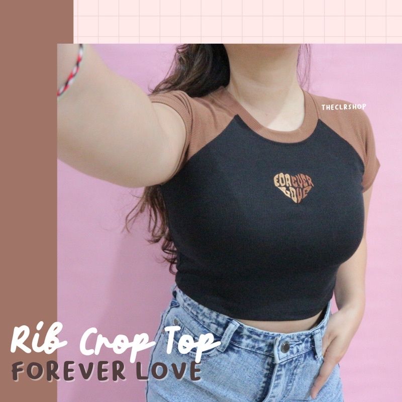 RIB CROP TOP (CHOCO SERIES 1) BY THECLRSHOP FOREVER LOVE