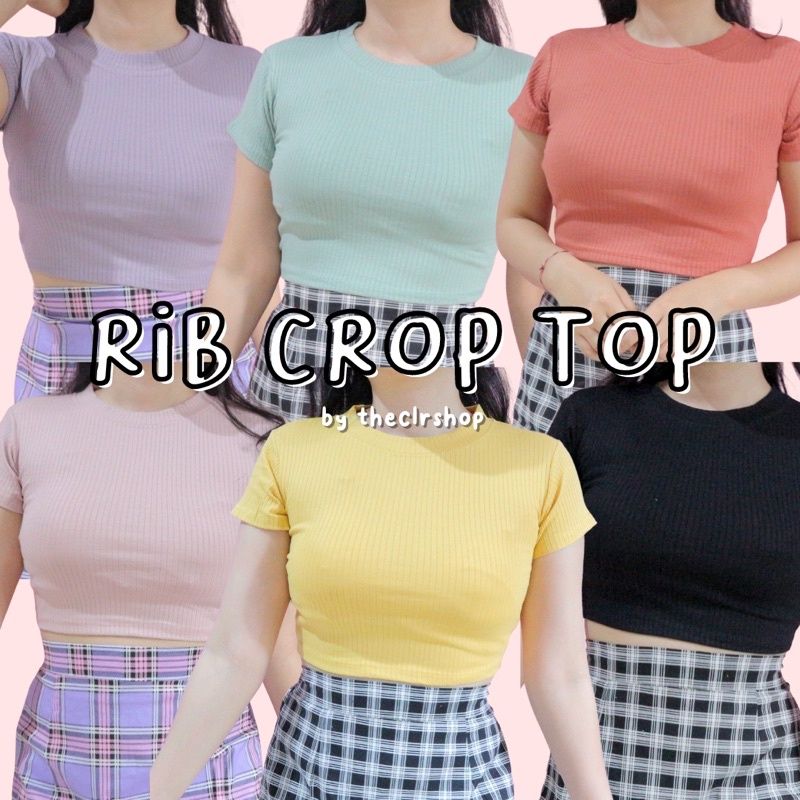 RIB CROP TOP (BASIC)