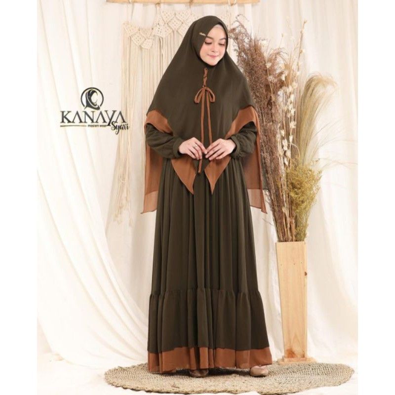 zihara set Syar'i by Kanaya Army tua All Size