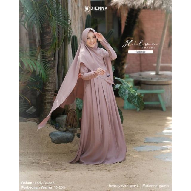 Ready!!!Hilwa Series by Dienna Gamis Flamingo L