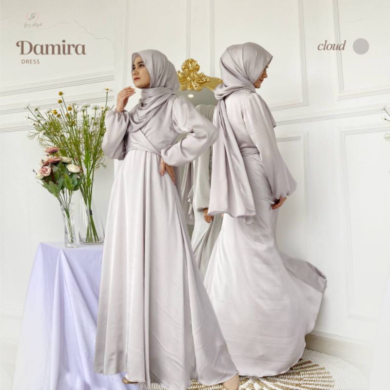READY!!! Damira dress by Gerai Aliyah Cloud L