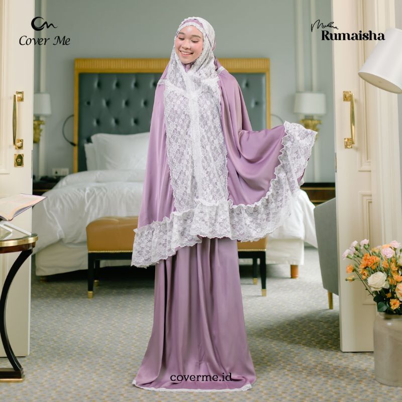 Mukena Rumaisha by Cover me Bubblegum Mukena Dewasa