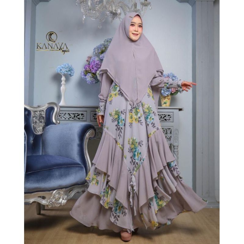 Delisha syar'i by kanaya grey All Size