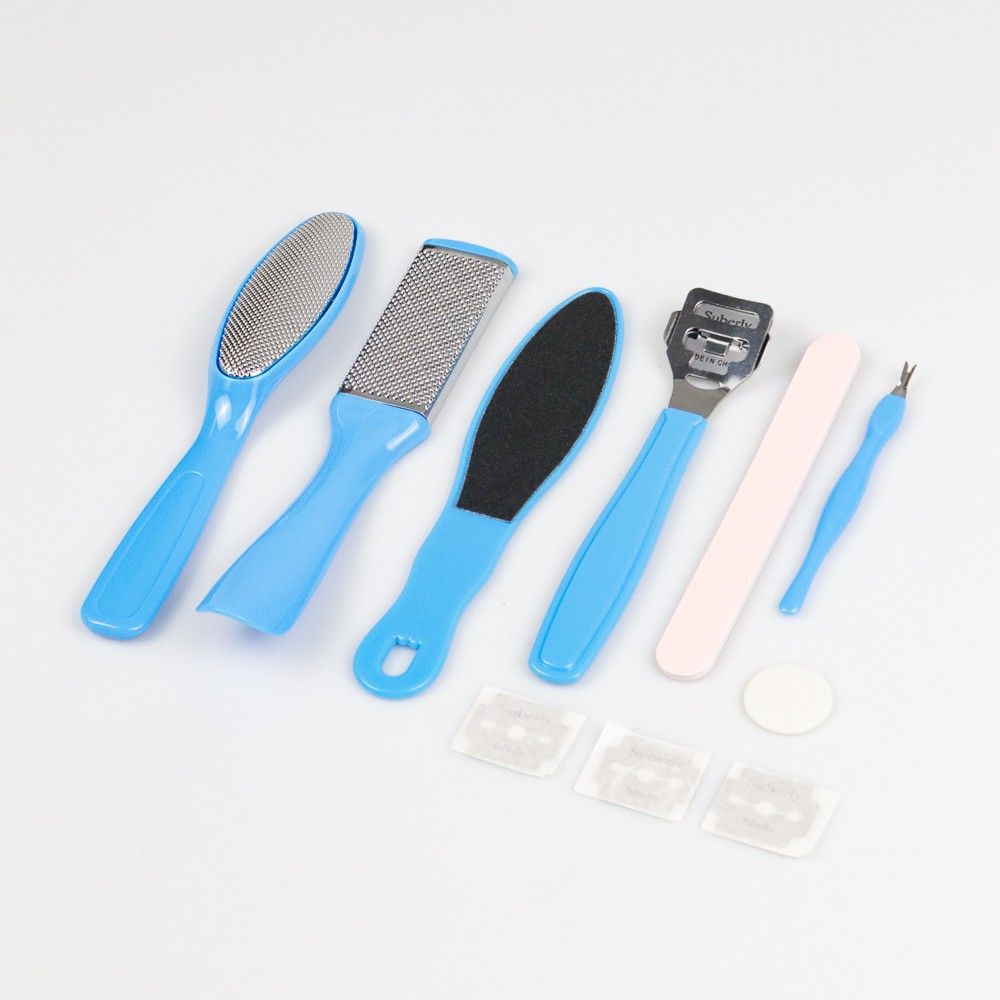 Alat Perawatan Kaki Manicure Pedicure Foot Care 8 in 1 - IN1807 - Blue