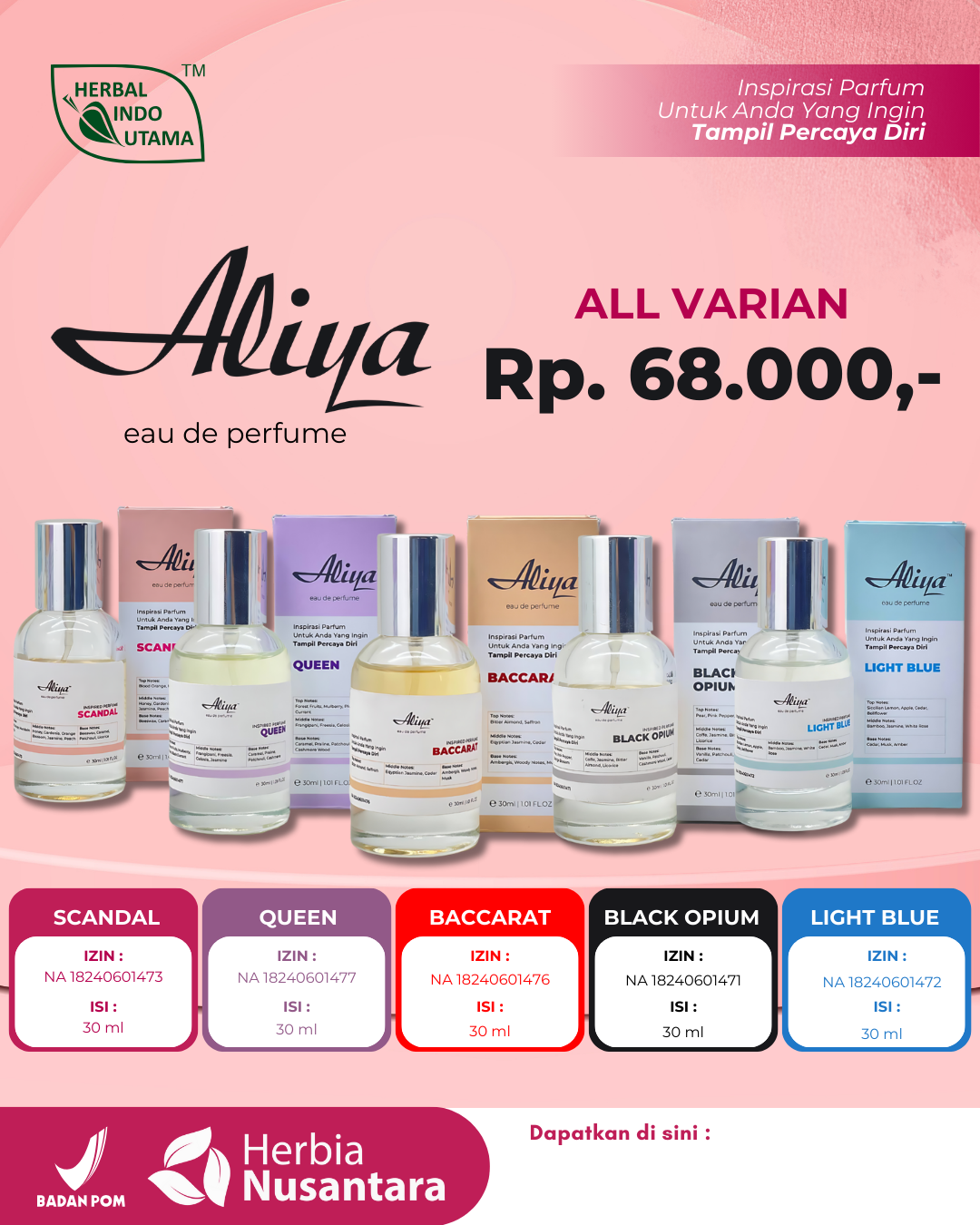 Aliya Baccarat Bundling (3Pcs)