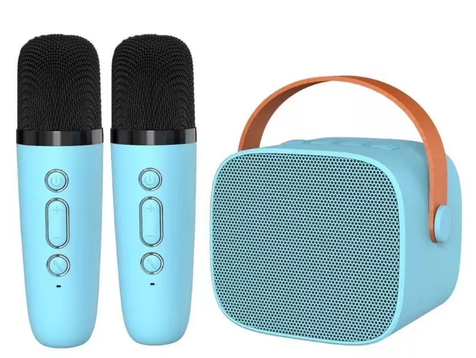 SPEAKER KARAOKE WIRELESS BLUE