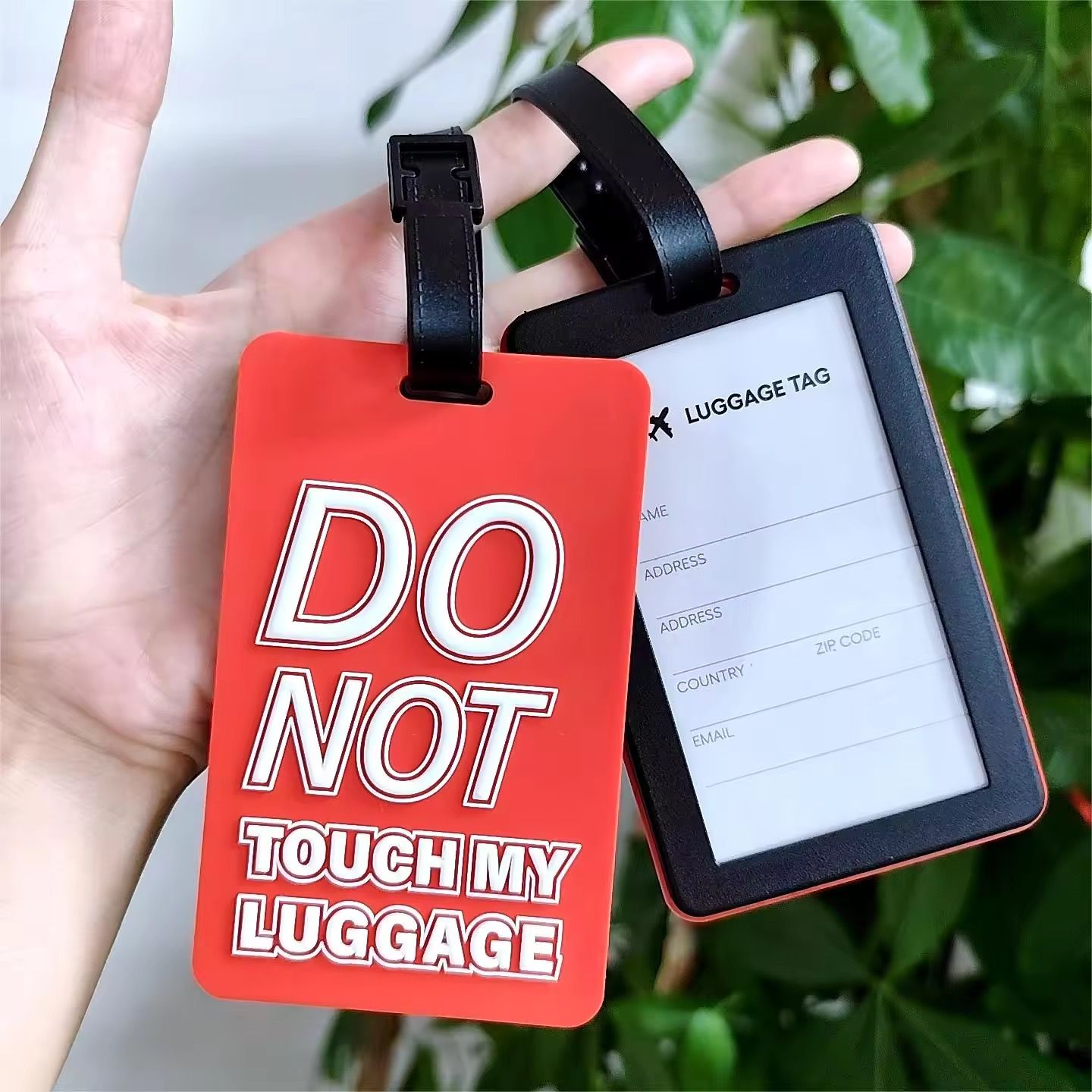 Luggage Tag Karet Custom Logo Perusahaan