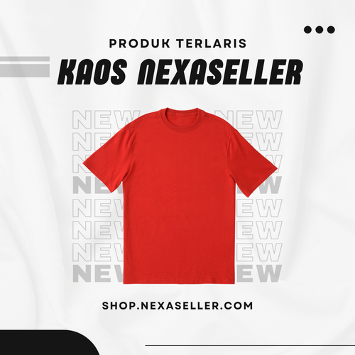 Kaos Nexaseller All Size Merah