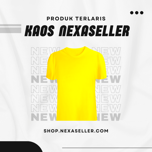 Kaos Nexaseller All Size Kuning