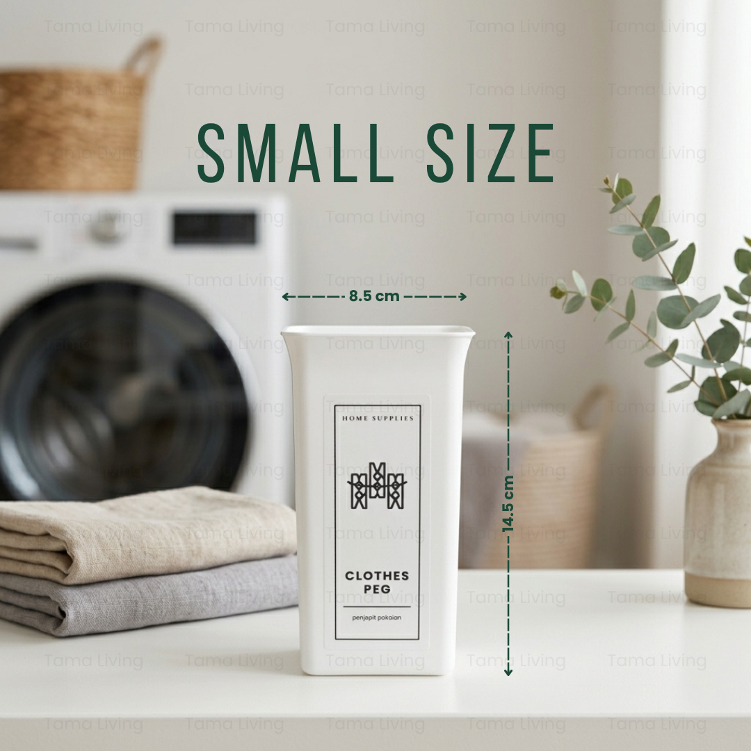 TAMA LIVING Nako Kotak Detergent Bubuk Dengan Tutup Laundry Organizer Kotak Deterjen Toples Deterjen
