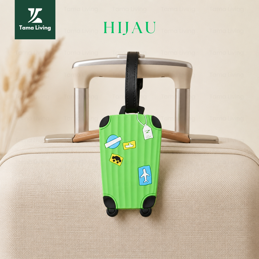 TAMA LIVING Gantungan Koper Luggage Tag Tag Koper Gantungan Tas Murah Koper Hijau