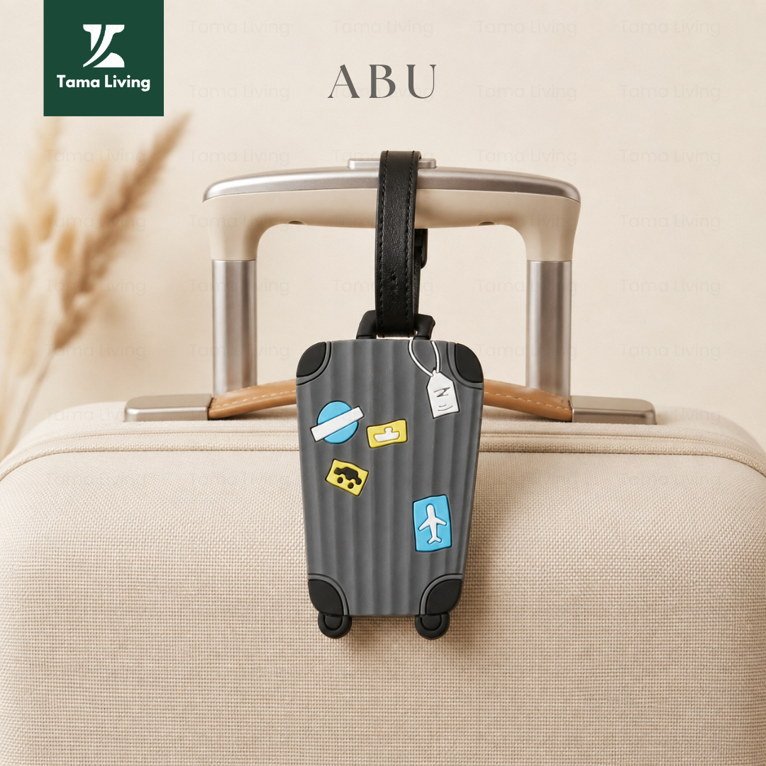 TAMA LIVING Gantungan Koper Luggage Tag Tag Koper Gantungan Tas Murah Koper Abu