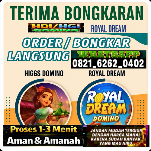 AGEN ((OB21/6262/O4O2)) KHUSUS TERIMA BONGKAR CHIP DOMINO ISLAND HIGGS  BUKA 24JAM PROSES CEPAT BONGKARAN CHIP DOMINO AGEN AMANAH.