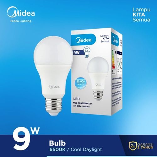 Midea Lampu LED Bulb 9 Watt 6500K - Putih - Cool Day Light