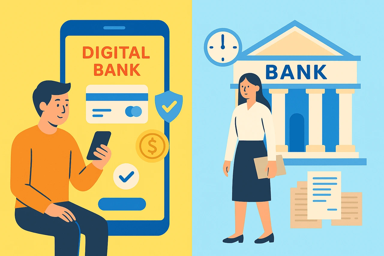 perbedaan bank digital dan bank konvensional