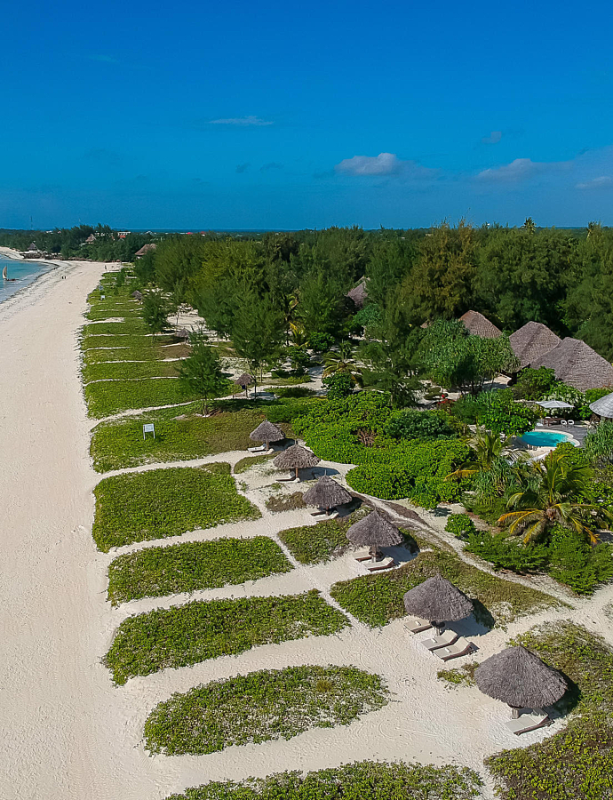 Aerial view of the resort