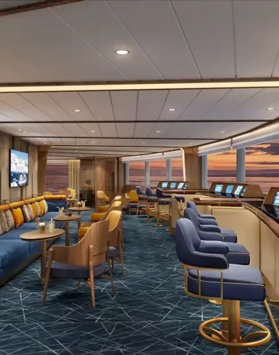 Seabourn expedition ships Bow Lounge