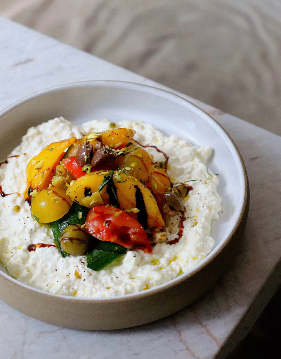Tomato and Peach Salad 1 Kitchen Torontoh2400