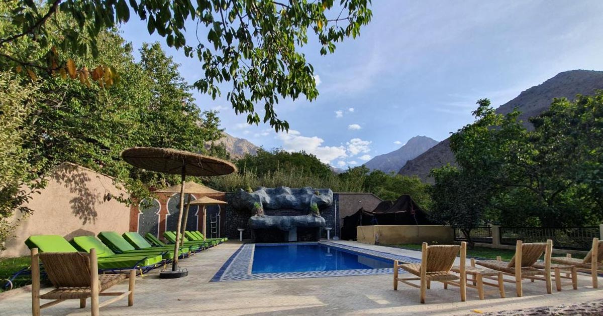 Maison d'hôtes authentique dans les montagnes de l'Atlas- Riad Jnane Imlil