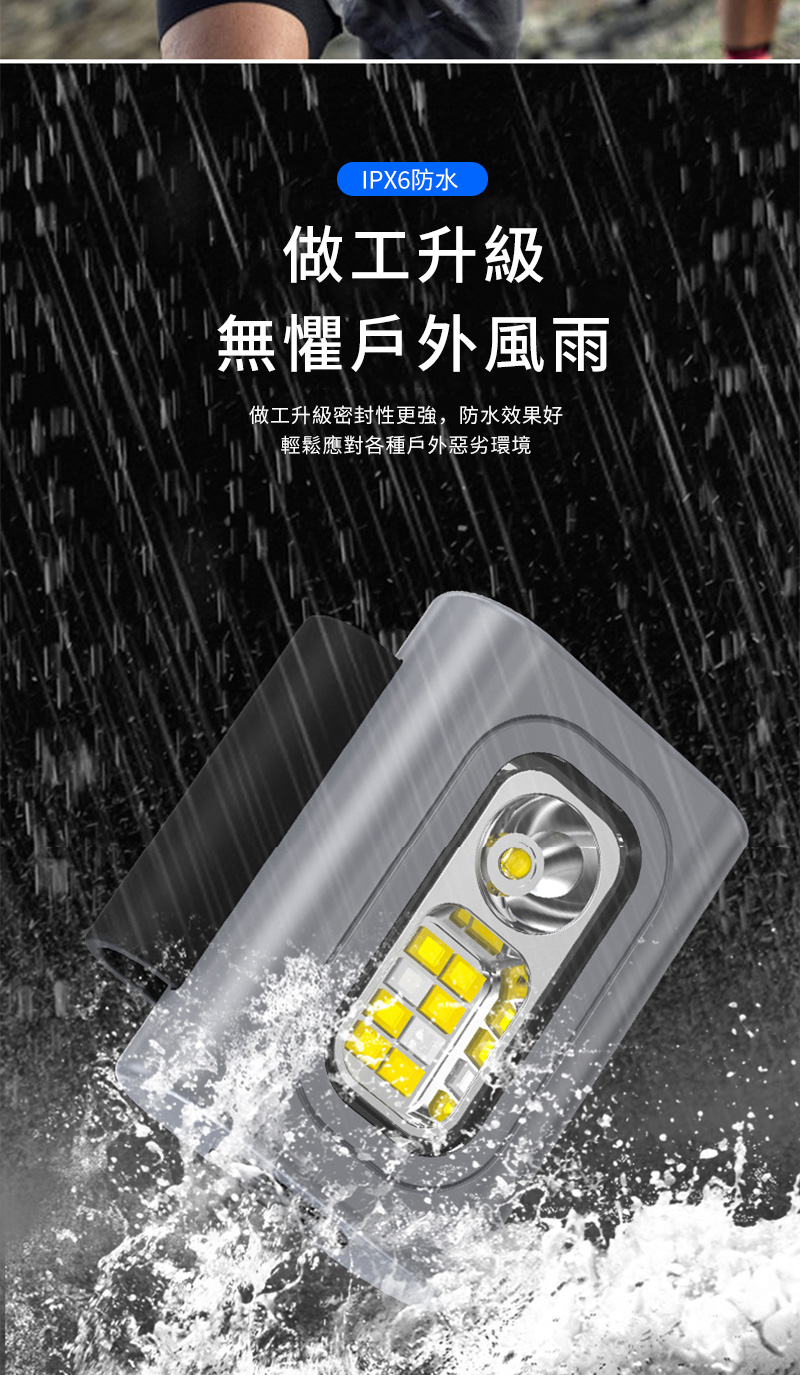 IPX6防水做工升級無懼戶外風雨做工升級密封性更强,防水效果好輕鬆應對各種戶外惡劣環境