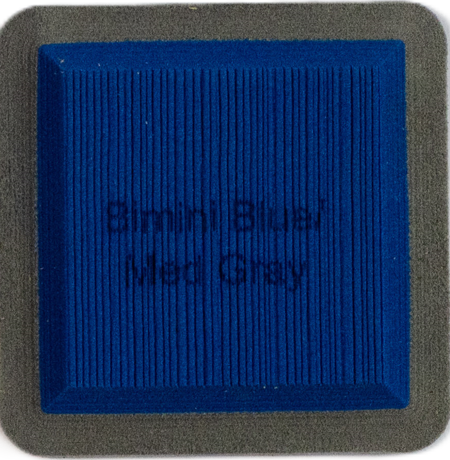 Bimini Blue on Medium Gray