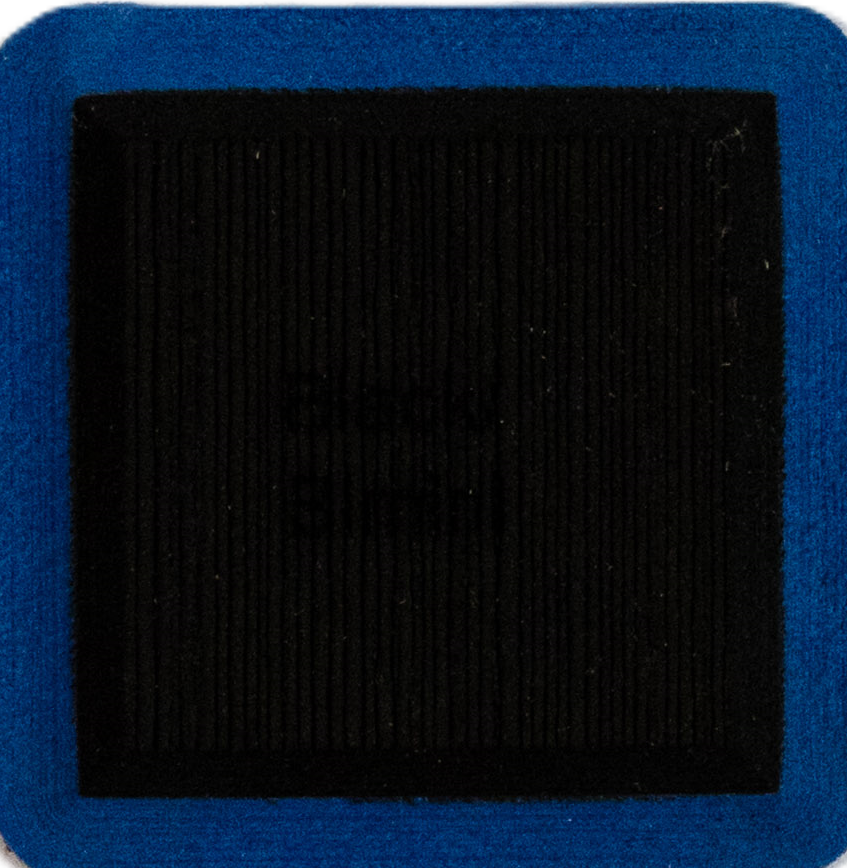 Black on Bimini Blue