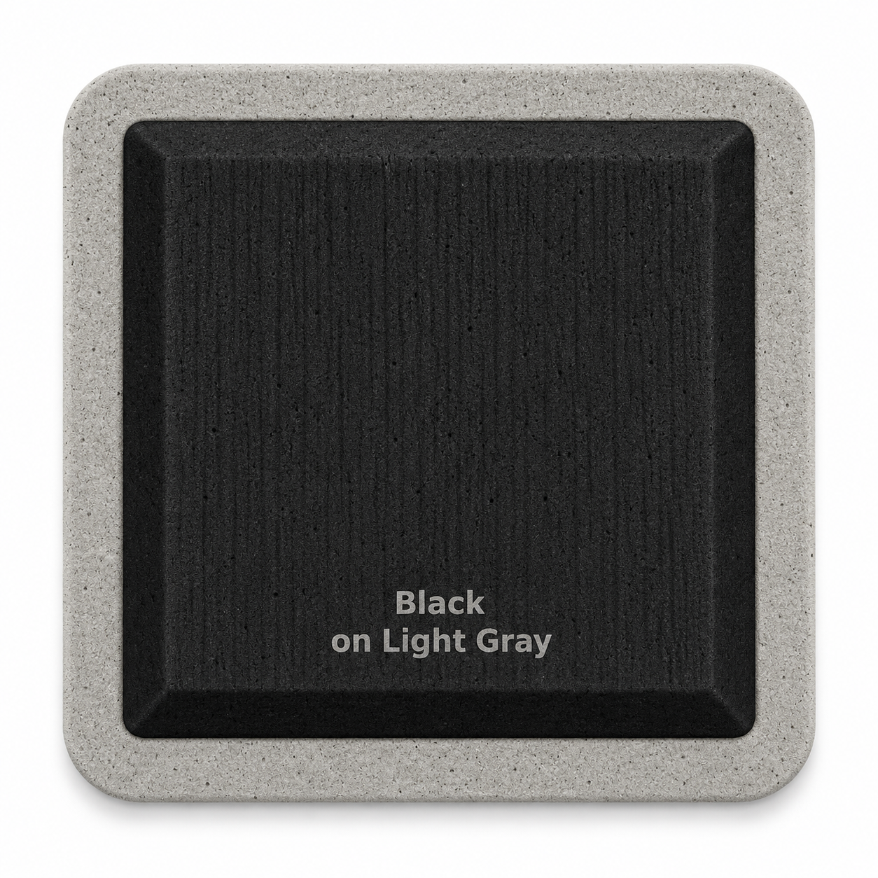 Black on Light Gray