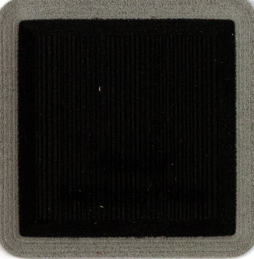 Black on Medium Gray